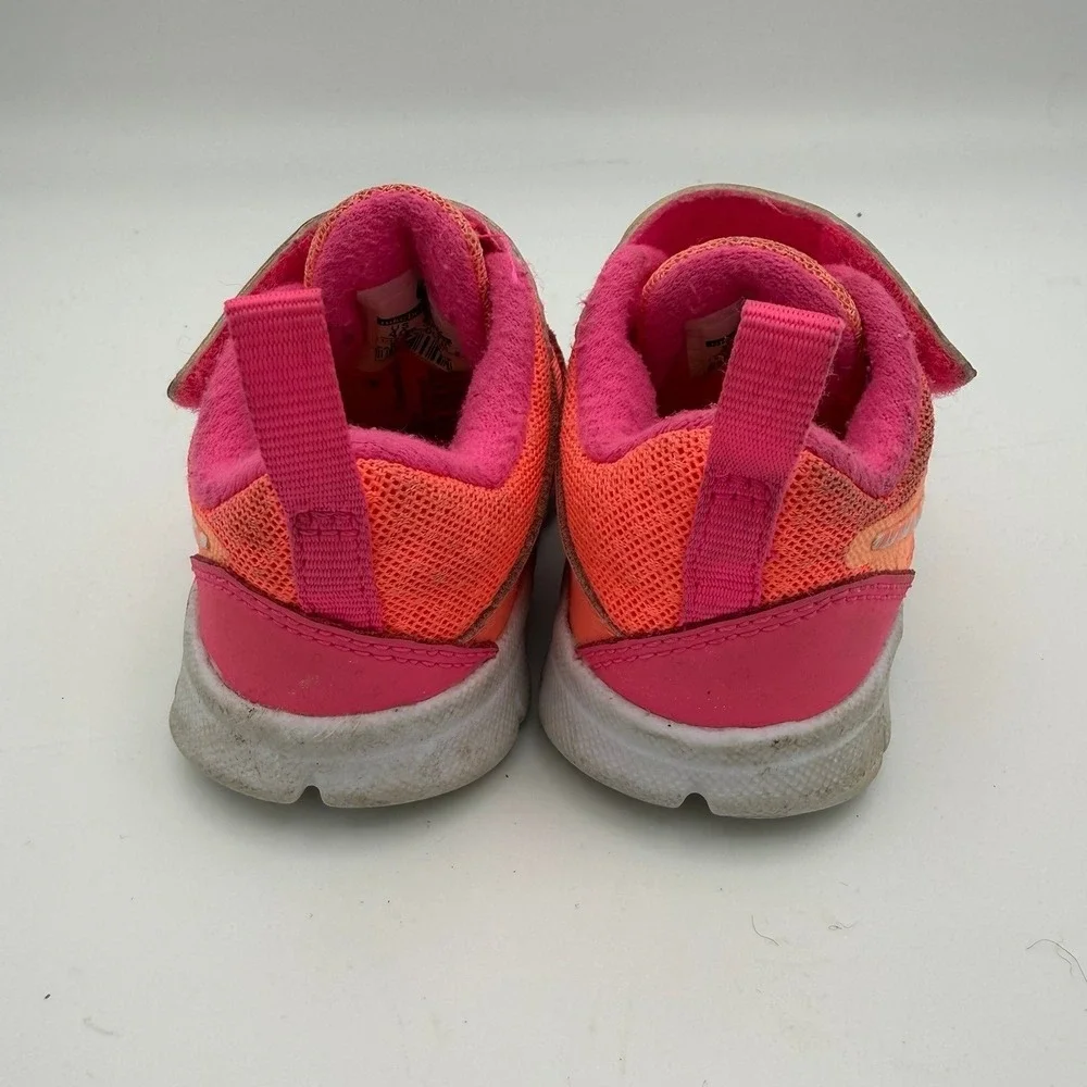Baby Infant Girl Nike Flex Experience 3 TDV Pink Orange 653700-602 Shoes Size 4C
